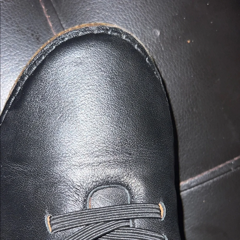 Spring Step Black Leather Men’s Chukka Boots with Tan Lining